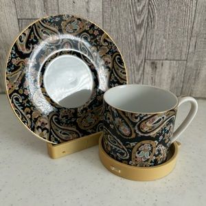 Takahashi San Francisco Paisley Tea cup and Saucer